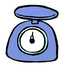 はかりのイラスト