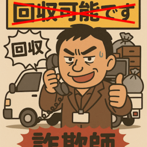古物商の許可があれば、個人宅から廃棄物を回収できる？